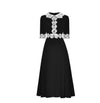 Vintage Sort Skede Kjole