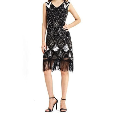 Gatsby Chic Sort Kjole