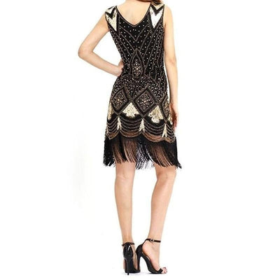 Gatsby Chic Sort Kjole