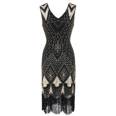 Gatsby Chic Sort Kjole