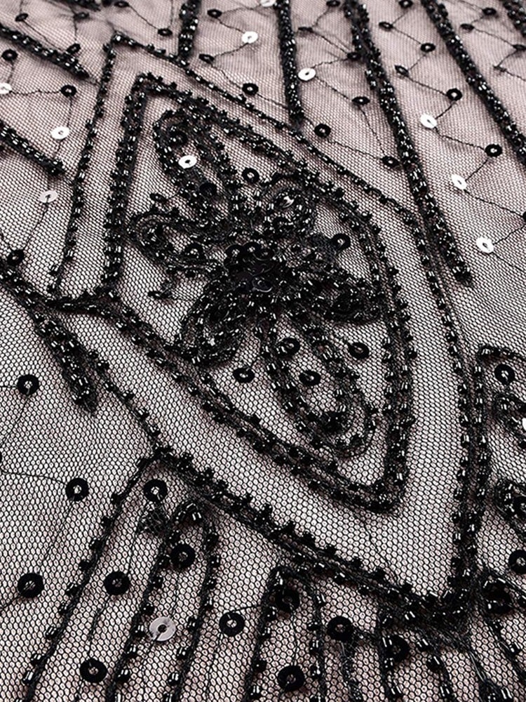 Pink Haute Couture Lang Gatsby-Kjole