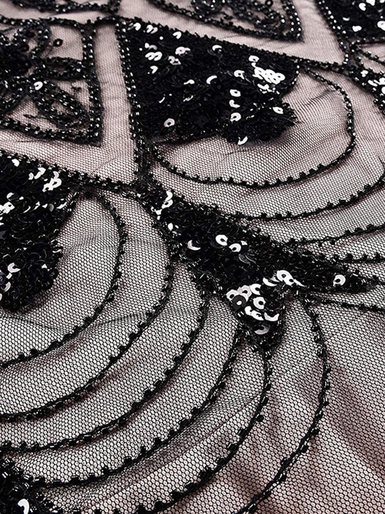 Pink Haute Couture Lang Gatsby-Kjole