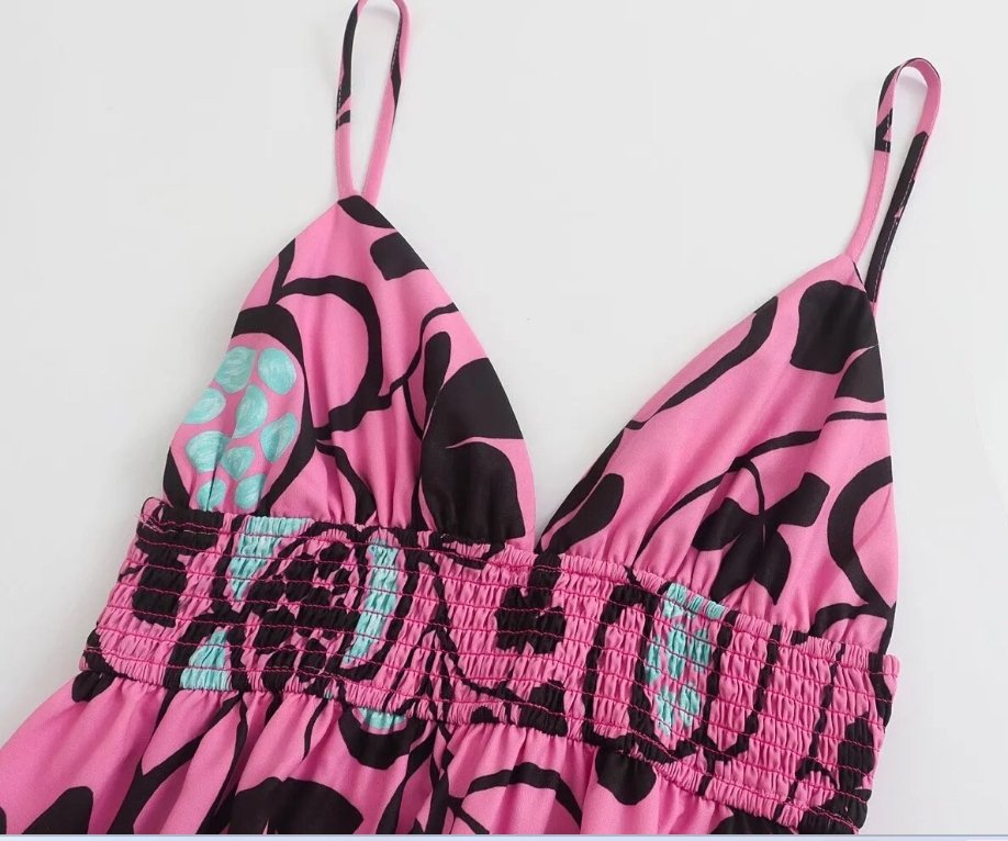 70'er Hippie Kjole Blomster