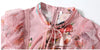 Lang Vintage Blomsterkjole Pink