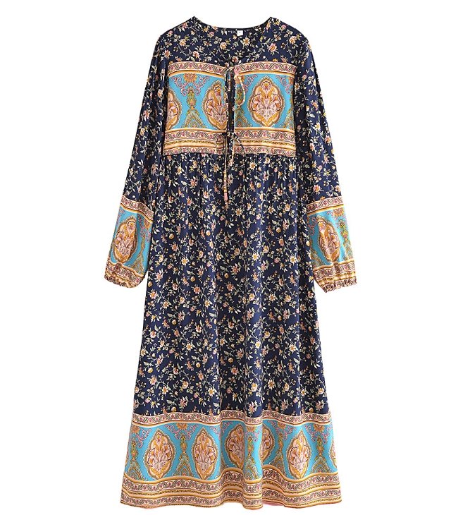 Vintage 70'er Lang Kjole