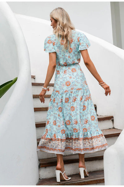 Vintage Bohemian Lang Kjole