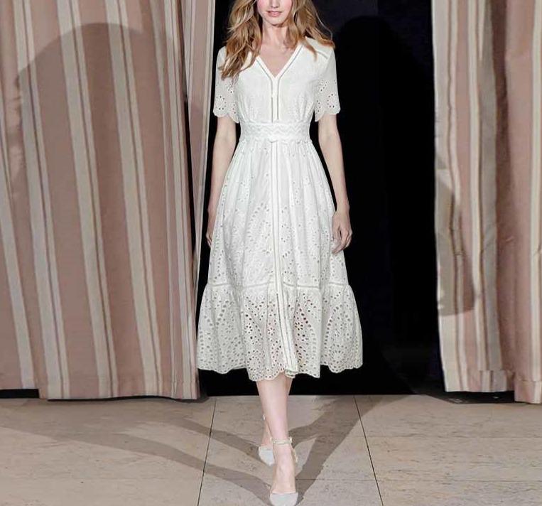 Hvid Vintage Brudekjole