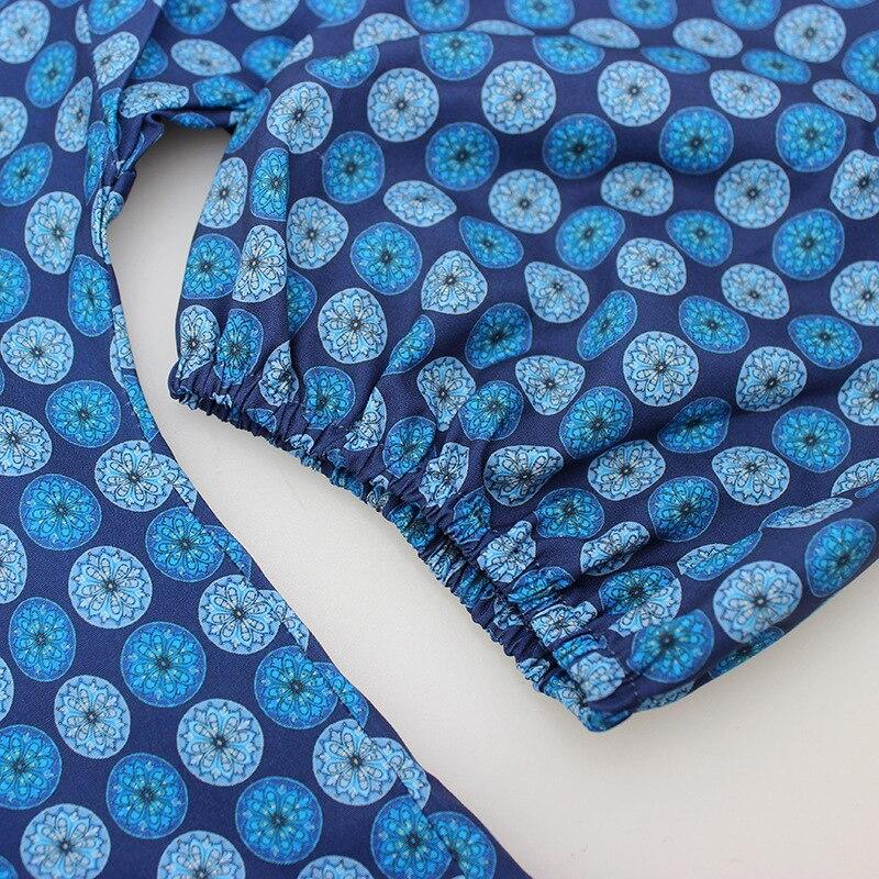 Blå Vintage Maxikjole