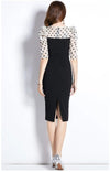 Vintage Polka Dot Midi-Kjole