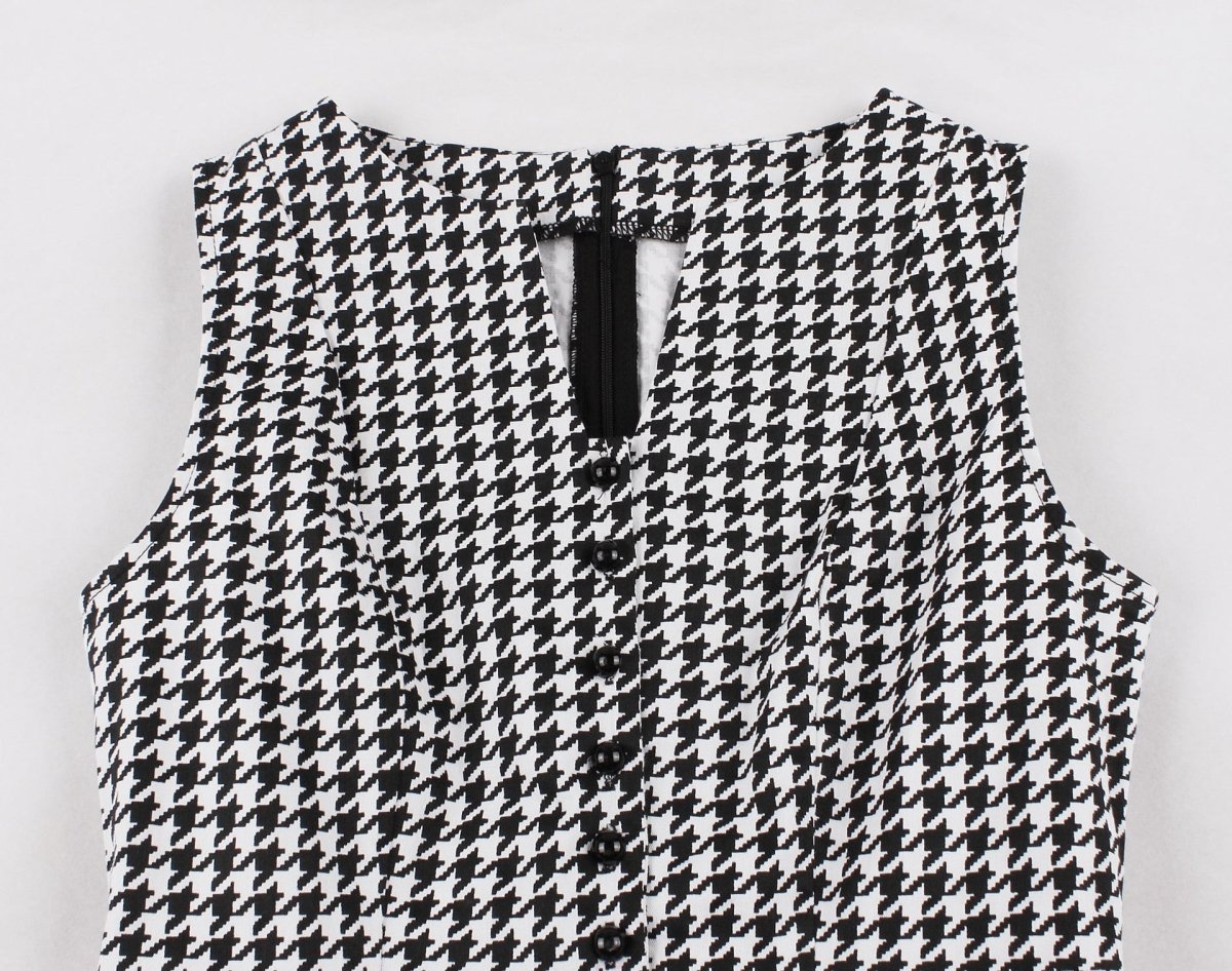 Hvid Vintage Åben Kjole