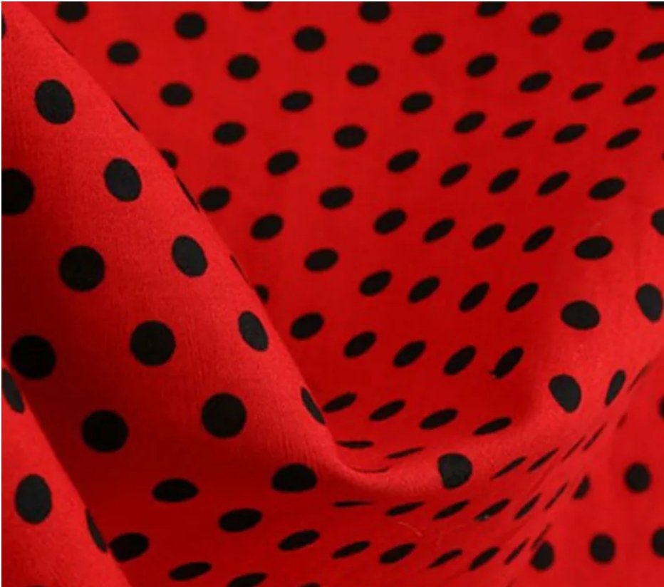 Rød 50'er Pin Up Kjole