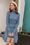 Vintage Mønster Sweater Kjole