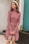 Vintage Mønster Sweater Kjole