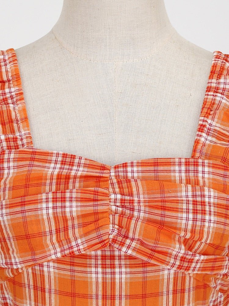 50'er Stribet Kjole Til Kvinder