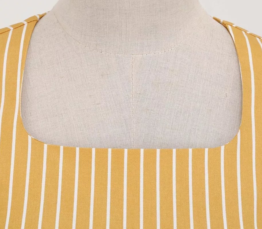 Gul 50'er Retro Kjole