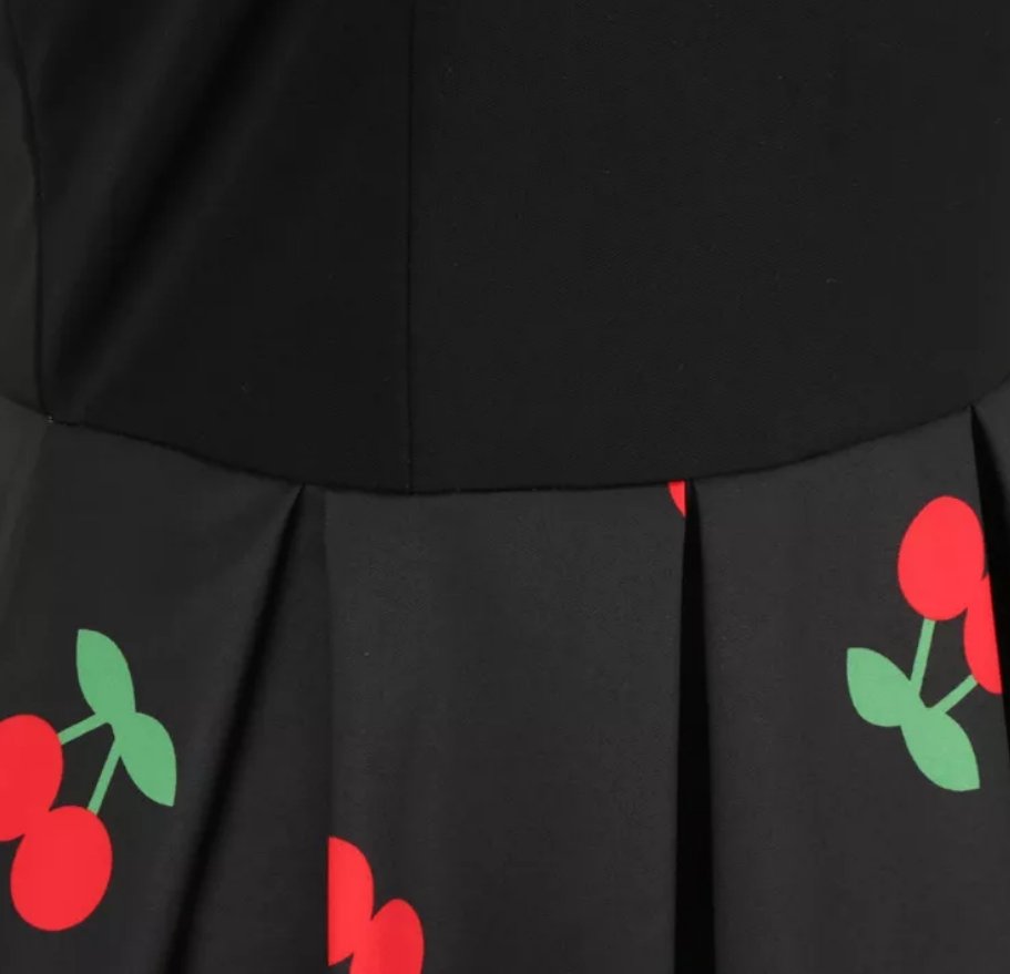 Retro Kirsebær Kjole