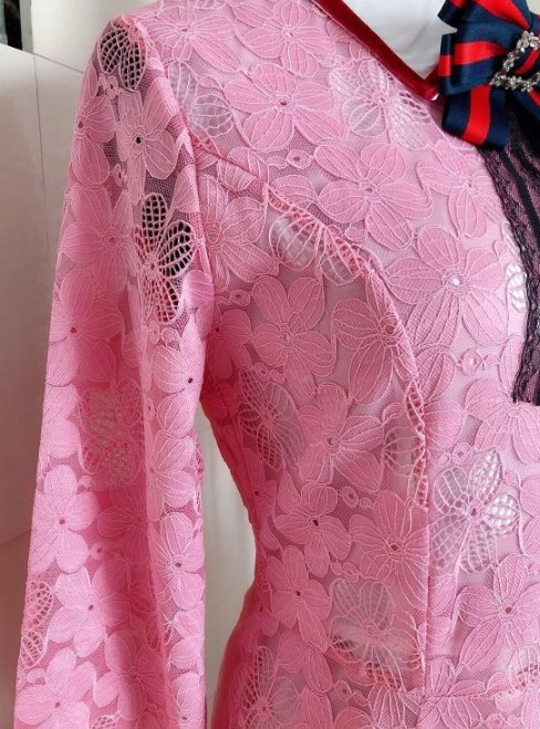 40'er Lyserød Kjole