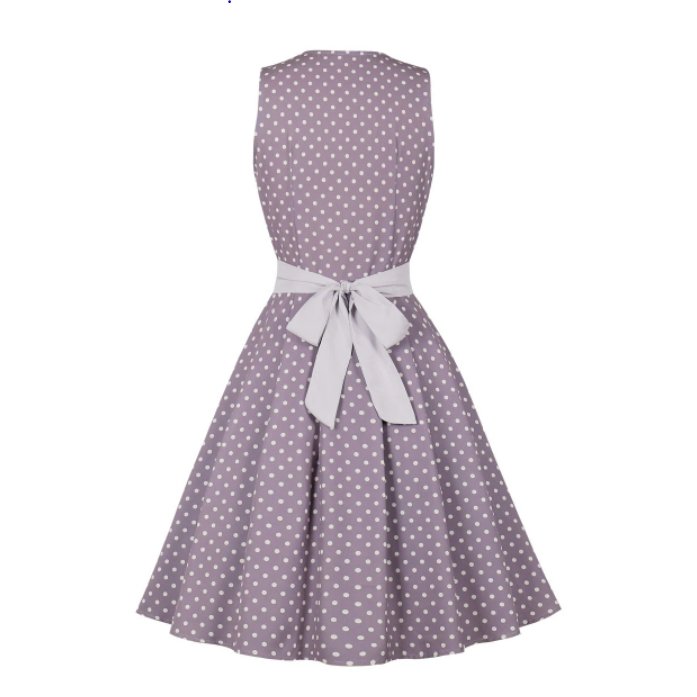 50'er Ærmeløs Kjole