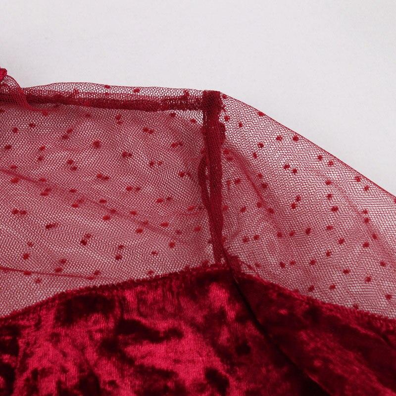 50'er Fløjl Aftenkjole