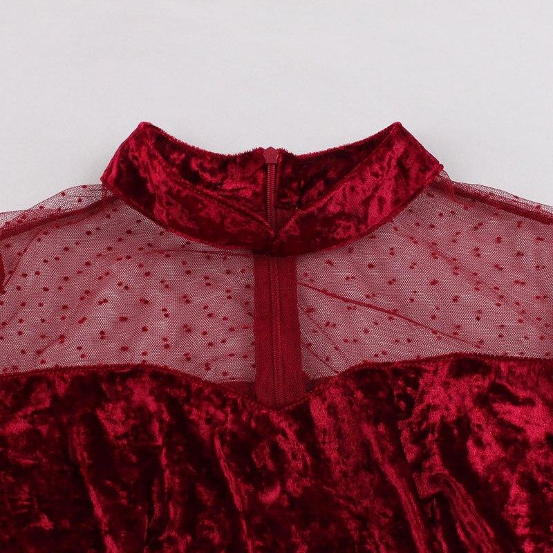 50'er Fløjl Aftenkjole