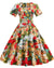 50'er Vintage Patchwork Stil Kjole