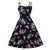 Vintage Stil Kjole Plus Størrelse Blomster