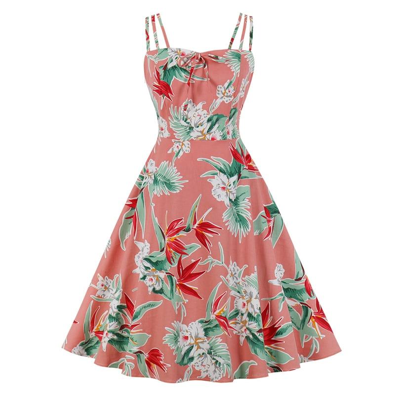Plus Size Vintage Style Kjole Pink