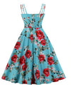 Plus Size Vintage Style Dress Roses