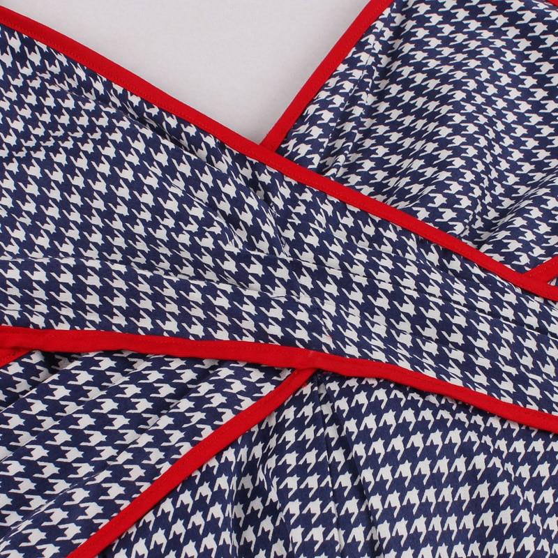 Blå Vintage Forklædekjole