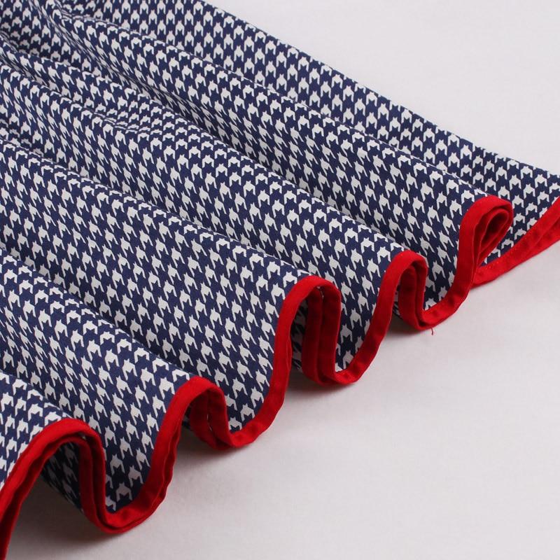 Blå Vintage Forklædekjole