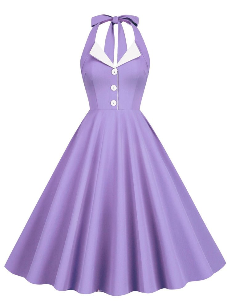 Vintage 60'er Pin Up Kjole Mauve