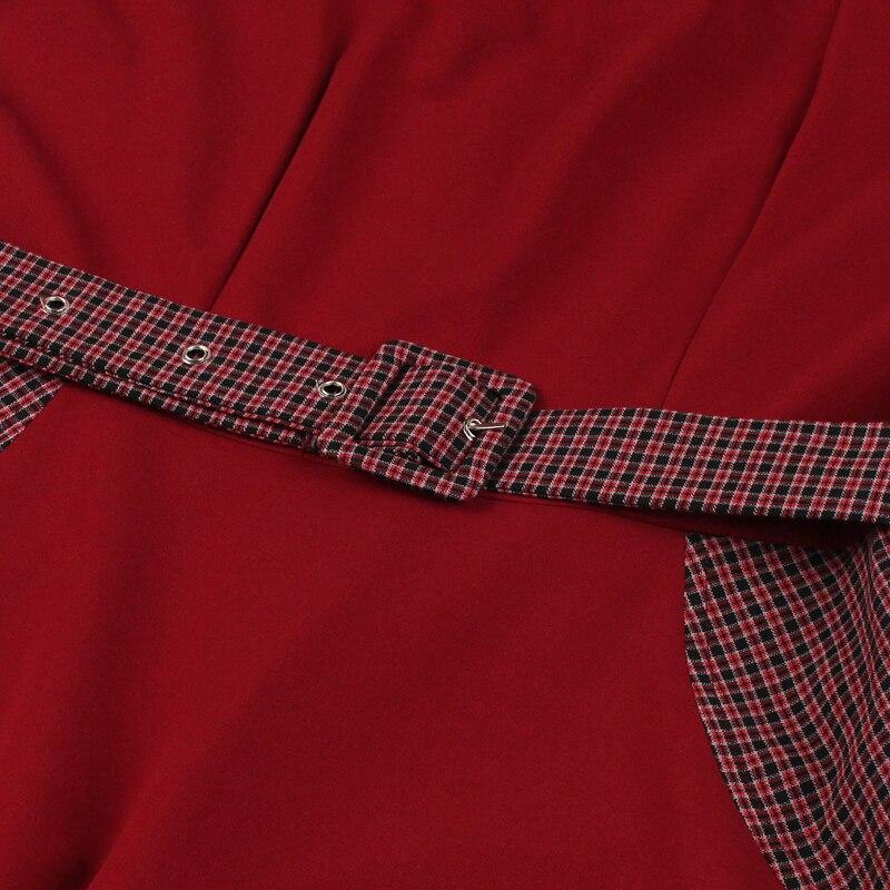 50'er Trapeze Kjole Bourgogne