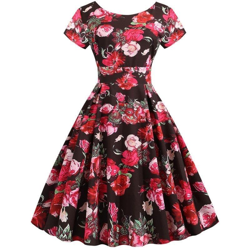Vintage Sommer Tunika Kjole