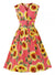 Vintage 1950 Pink Flowers Kjole