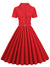 Vintage 1950 Rød Kjole