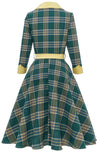 Vintage 3/4 Stribet Kjole