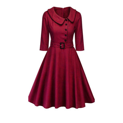 Vintage 50'er Bourgogne Kjole