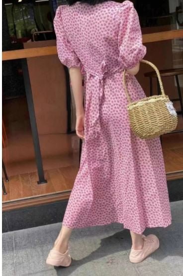 Vintage 1940'er Lyserød Kjole