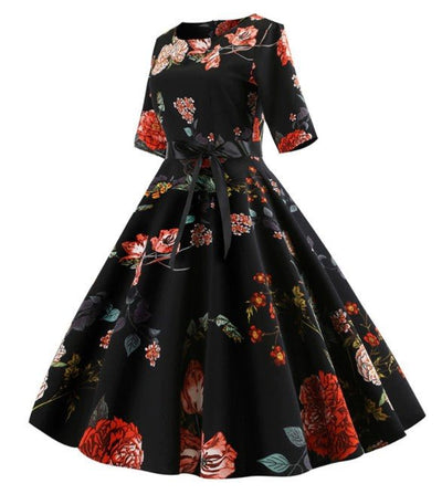 Vintage 50'er Blomsterkjole