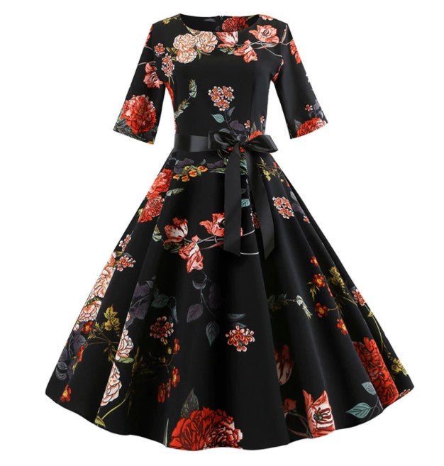 Vintage 50'er Blomsterkjole
