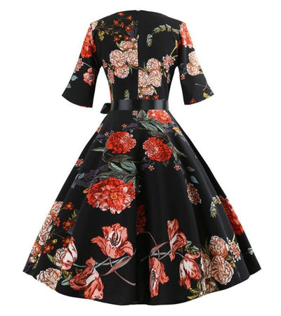 Vintage 50'er Blomsterkjole