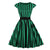 Vintage 50'er Plus Size Stribet Kjole
