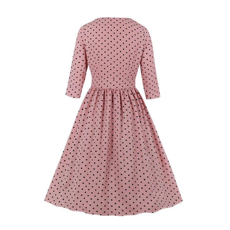 Vintage 50'er Langærmet Kjole