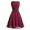 Vintage 50'er Aftenkjole Bourgogne