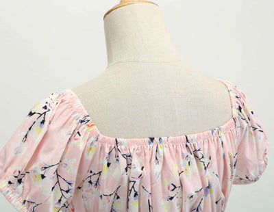 Vintage 60'er Pink Blomsterkjole