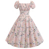 Vintage 60'er Pink Blomsterkjole