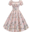 Vintage 60'er Pink Blomsterkjole