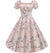 Vintage 60'er Pink Blomsterkjole