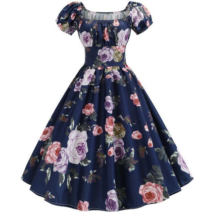 Vintage 60'er Kjole Roser