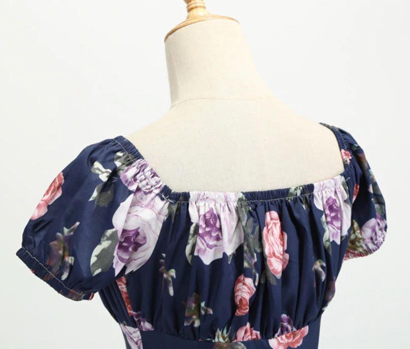 Vintage 60'er Kjole Roser